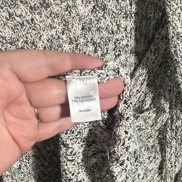 J. Jill Black and White‎ Knit Oversized Cardigan | Small - Picture 4 of 4
